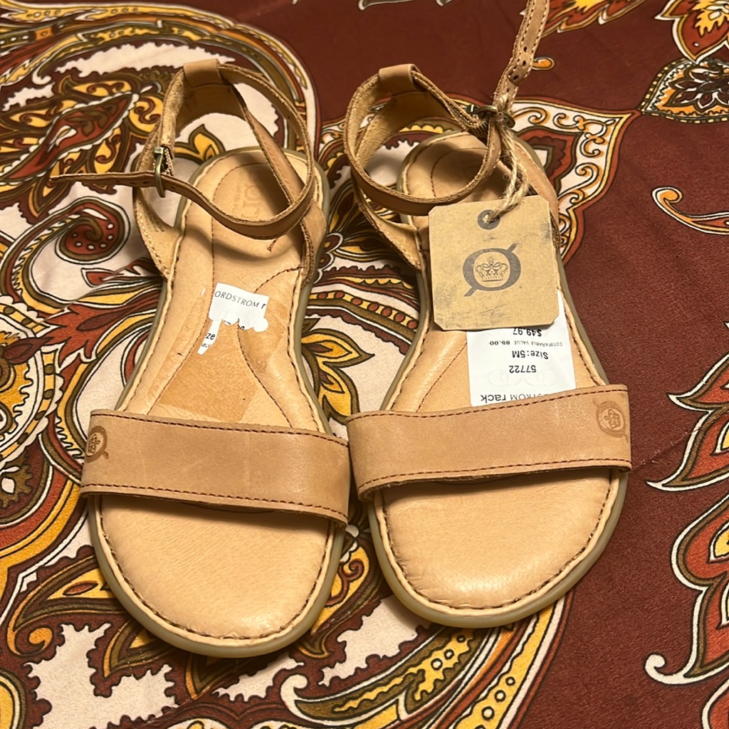 Brand New Flat Sandals Size 5 Born Brand